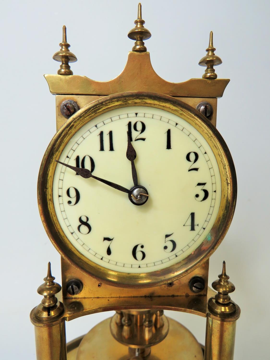 Gustav Becker Anniversary Clock, Serial Number 2248420. Appears to be in running order. Glass - Image 2 of 3