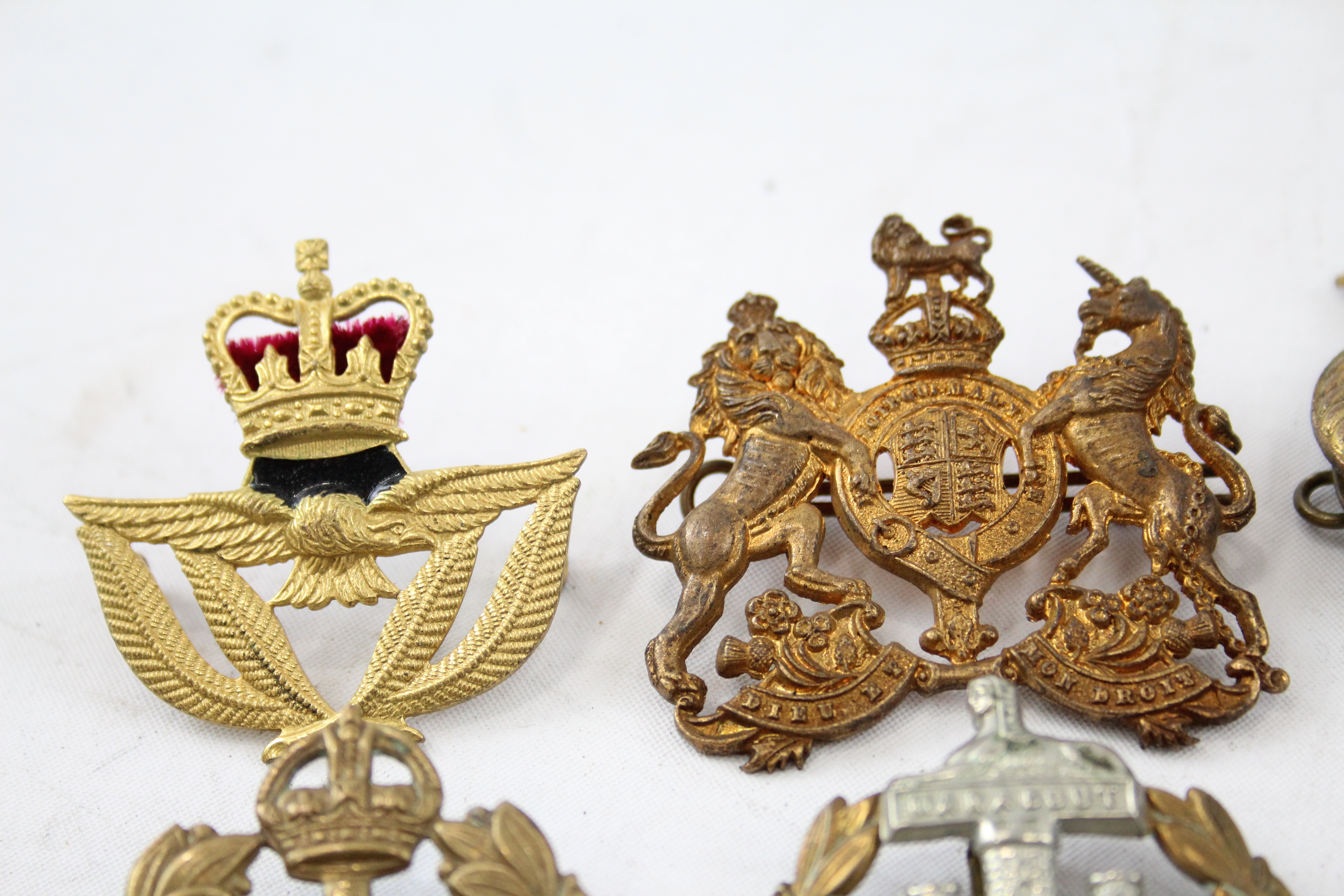 Military Cap Badges x 10 inc. K.O.Y.L.I Dorsetshire R.A.F Etc 2341318 - Bild 2 aus 5