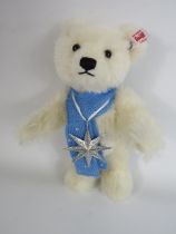 Steiff teddy bear Winter Swarovski bear with certificate.