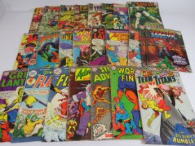 16 DC Comics and 8 Marvel comics various super heros.