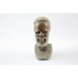 Hand Carved Soap Stone African Zimbabwe Male Bust 681696