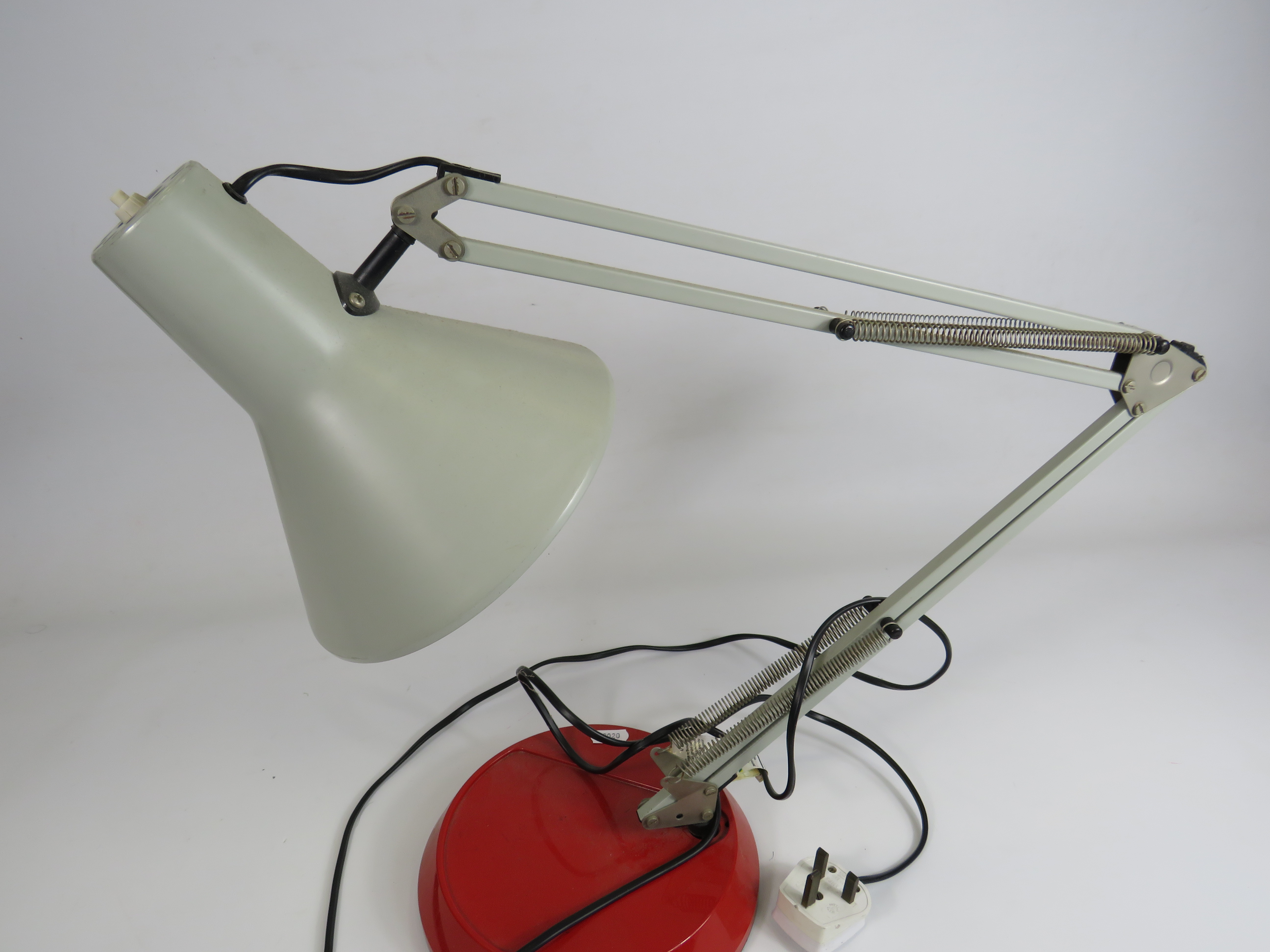 Vintage metal angle poise lamp. - Image 2 of 2