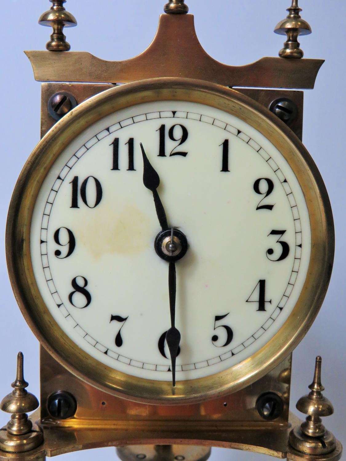 Gustav Becker Anniversary Clock, Serial Number 2264113. Appears to be in running order. Glass - Image 2 of 4