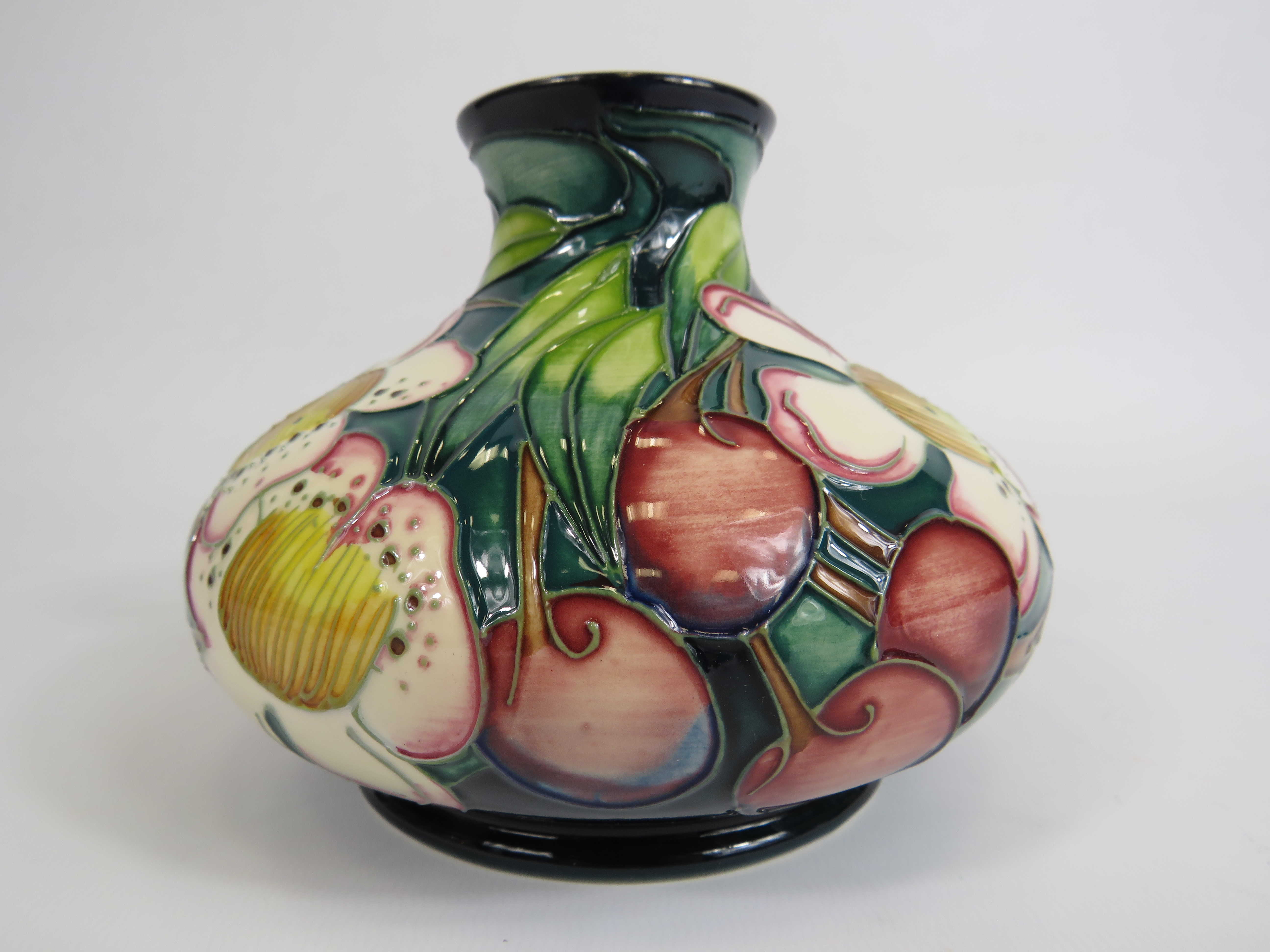 2003 Moorcroft Emma Bossons squat vase, approx 11cm tall. - Image 2 of 3