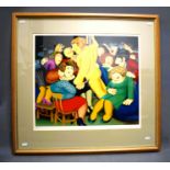 Large Beryl Cook Ltd Edition Print 16/300  'Ladies Night'  Signed in pencil by Artist.  29 x 31 inch