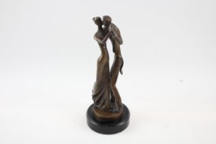 Ornament / Figurine /Sculpture Inc. Bronze Couple Dancing By Bernard Kim 23cm 561381