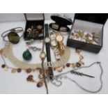 Good Mixed lot to include Costume jewellery, cuff links etc. see photos. 