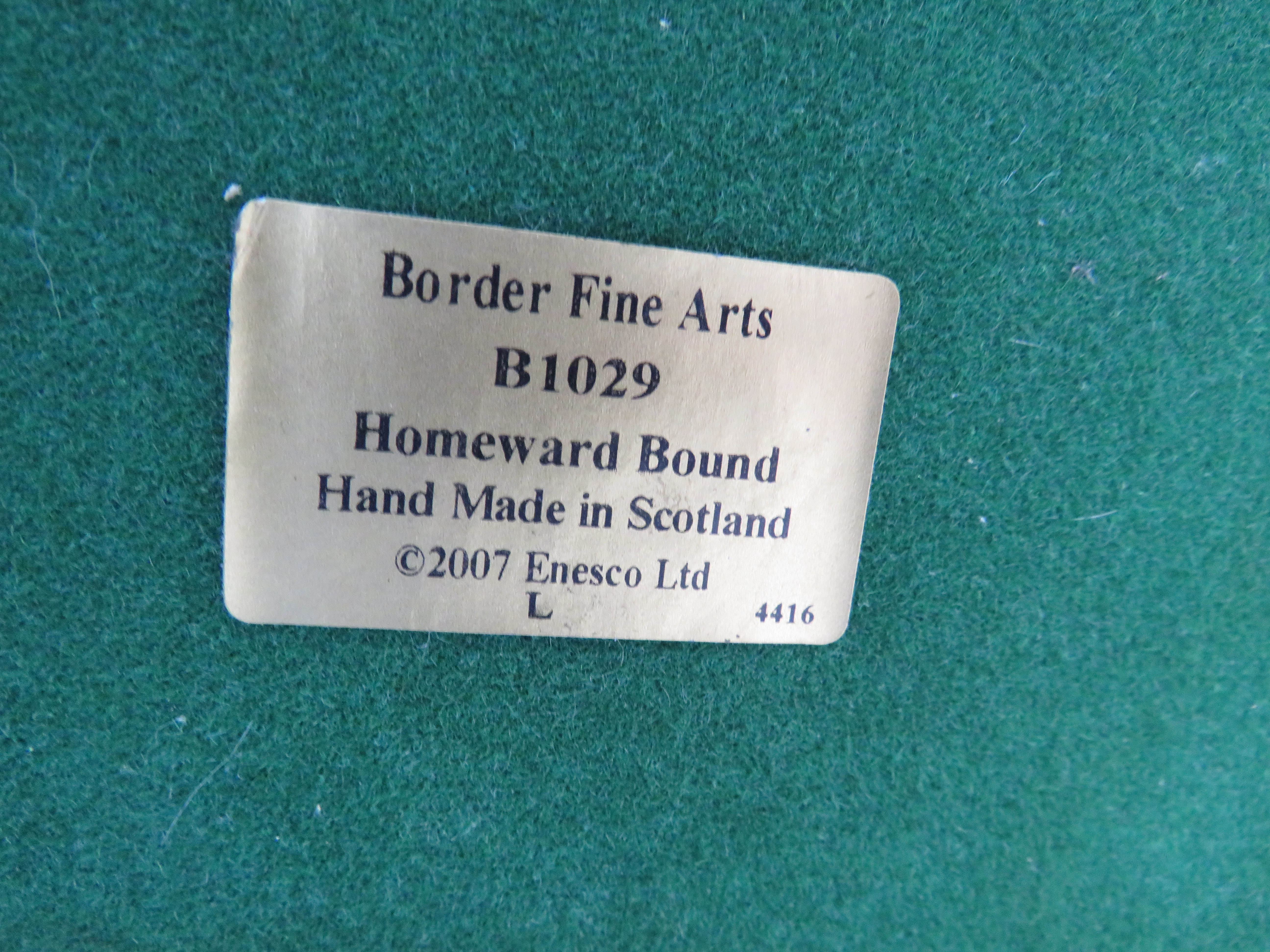 Border Fine Arts sculpture "Homeward Bound" B1029 Limited edition 442 /650. Border collie has been - Bild 6 aus 6