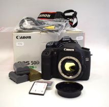 Canon EOS 50D Kit E/s 18/200. No lens but has Charger.