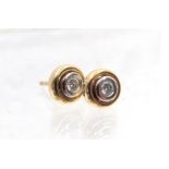 Pair of 14ct Diamond set ear studs (no fasteners) Diamonds measure 3.5mm each Total Weight 2.6g