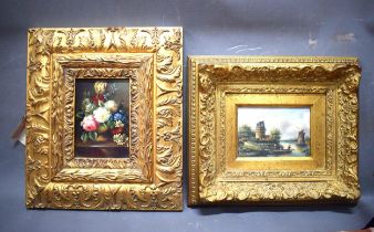 Pair of Oil on Board with CoA to reverse side. See photos.