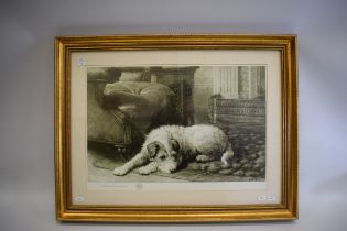 Framed Print by Herbert Dicksee 'Ceasar, I Belong to the King' 1910 23 x 30 inches. See photos.