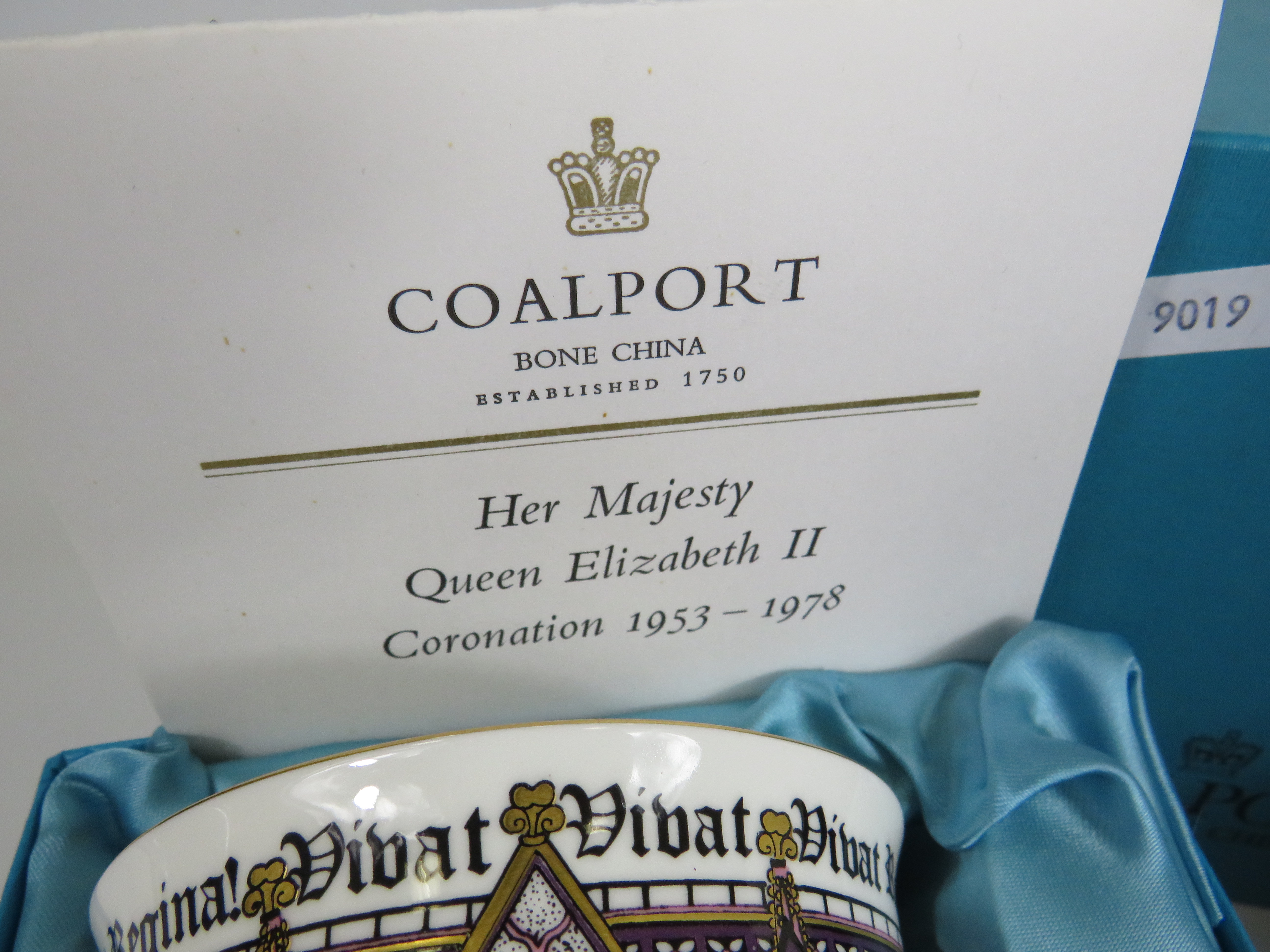 Royalty Commemorative goblet by Coalport and Royal Doulton bell both boxed with certs. - Image 2 of 4