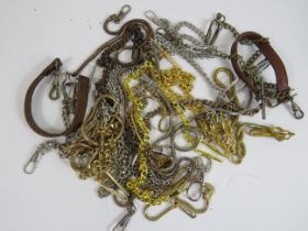 Job Lot Assorted POCKET WATCH CHAINS / ALBERTS Inc. Gold / Silver Tone Etc. x 20 406373