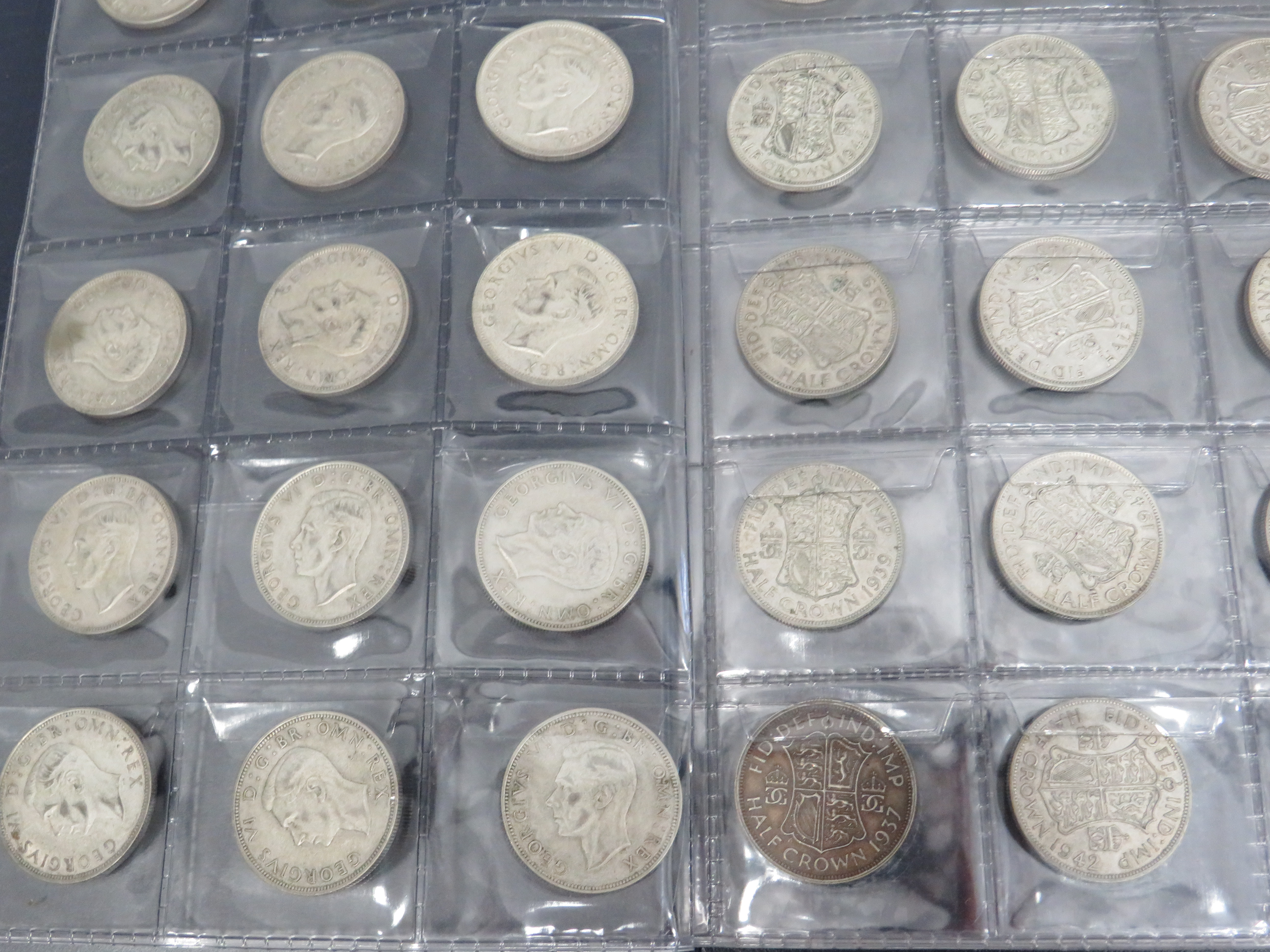 Good Selection of Pre 1946 Silver UK Half Crowns plus other UK Silver Coins from George Vth onwards. - Image 2 of 5