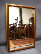 Modern mirror with Wood & Gilt Frame. Measures approx 40 x 29 Inches. See photos. S2