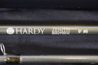 Hardy Zenith Sintrix four piece 9ft Fly Rod with hard carry case.