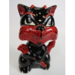 Lorna Bailey cat "Mephisto", 12.5cm tall.