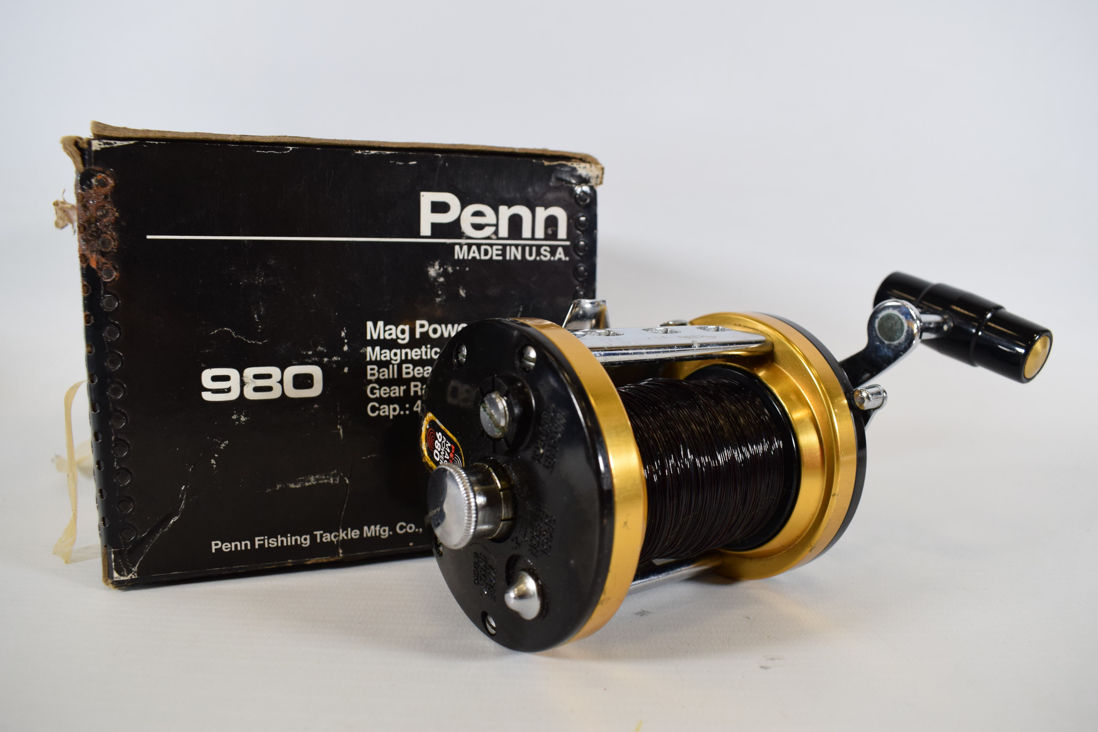 Penn, Mag Power 980 multiplier reel. 