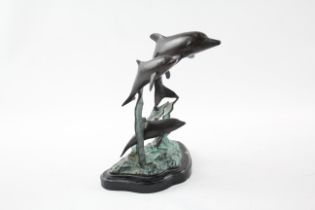 Bronze Dolphins Sculpture 681437