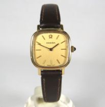 Omega Ladies/Gents mechanical Watch with 9ct Gold Bezel & Case, Serial Number BL 5115593   (042) Wit