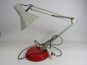 Vintage metal angle poise lamp.