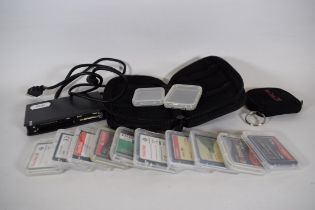 Compact Flash cards and Card reader, Various makers .  See photos for details. 