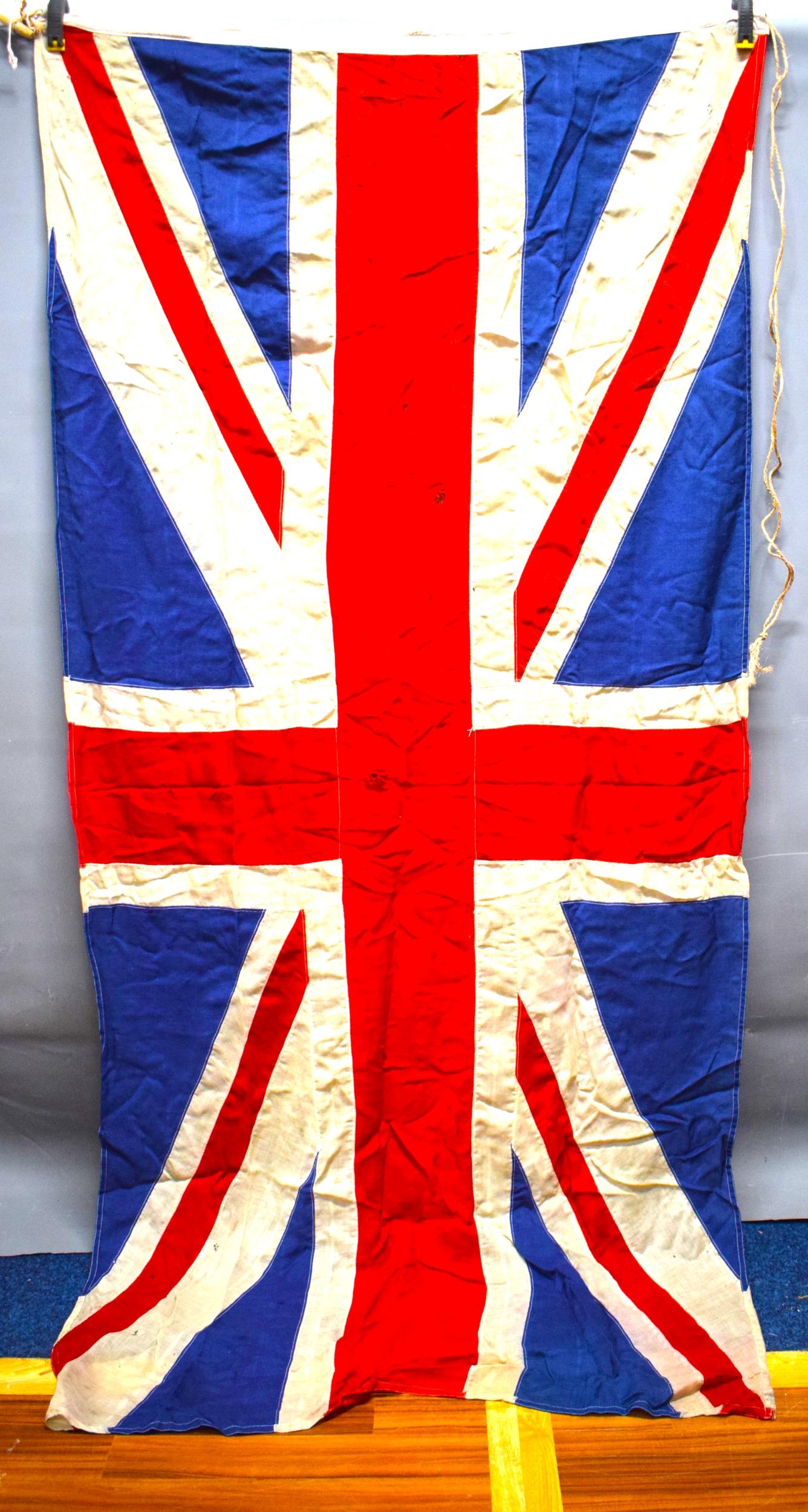 Large Vintage Union Jack Flag which measures approx 110 x 51 inches. See photos.  S2