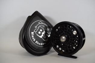 Bringsens of Sweden, Black Shadow Fly reel with original hard carry case.