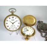 18 Jewel Sekonda Railway Pocket Watch in running order, a Evrite 17 Jewel Pocket watch in running or