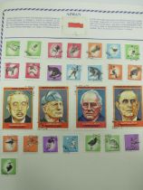 Part Filled Album of World stamps see photos.
