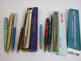 Mixed lot of vintage pencils including Conway Stewart, Yard o lead, silver and enamel.