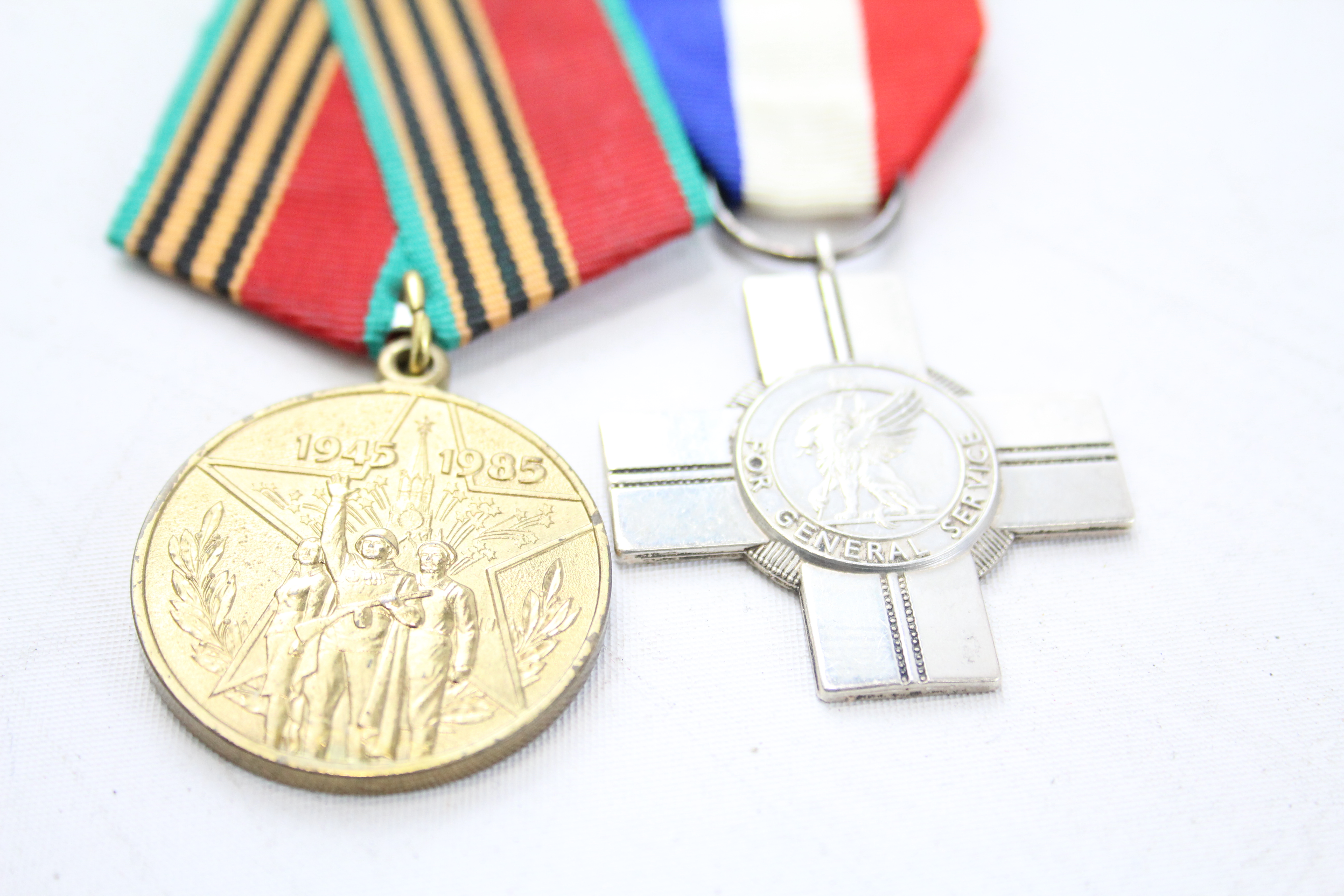 Collection of Medals Inc. WWI, GVI, Russian, Etc. x6 2341411 - Image 4 of 5