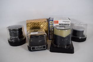 Six enlarger Macro Lens.  See photos. For details. 