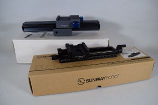 Boxed Focusing Rails by Novo Flex and Sunway. See photos for details.