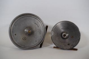 Two Vintage fly reels, one by Cummings the other by JB Walker (Newcastle on Tyne 2 - 3/4 inch