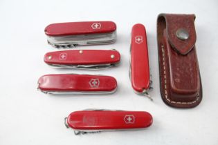 5 x Vintage Swiss Army KNIVES 485206