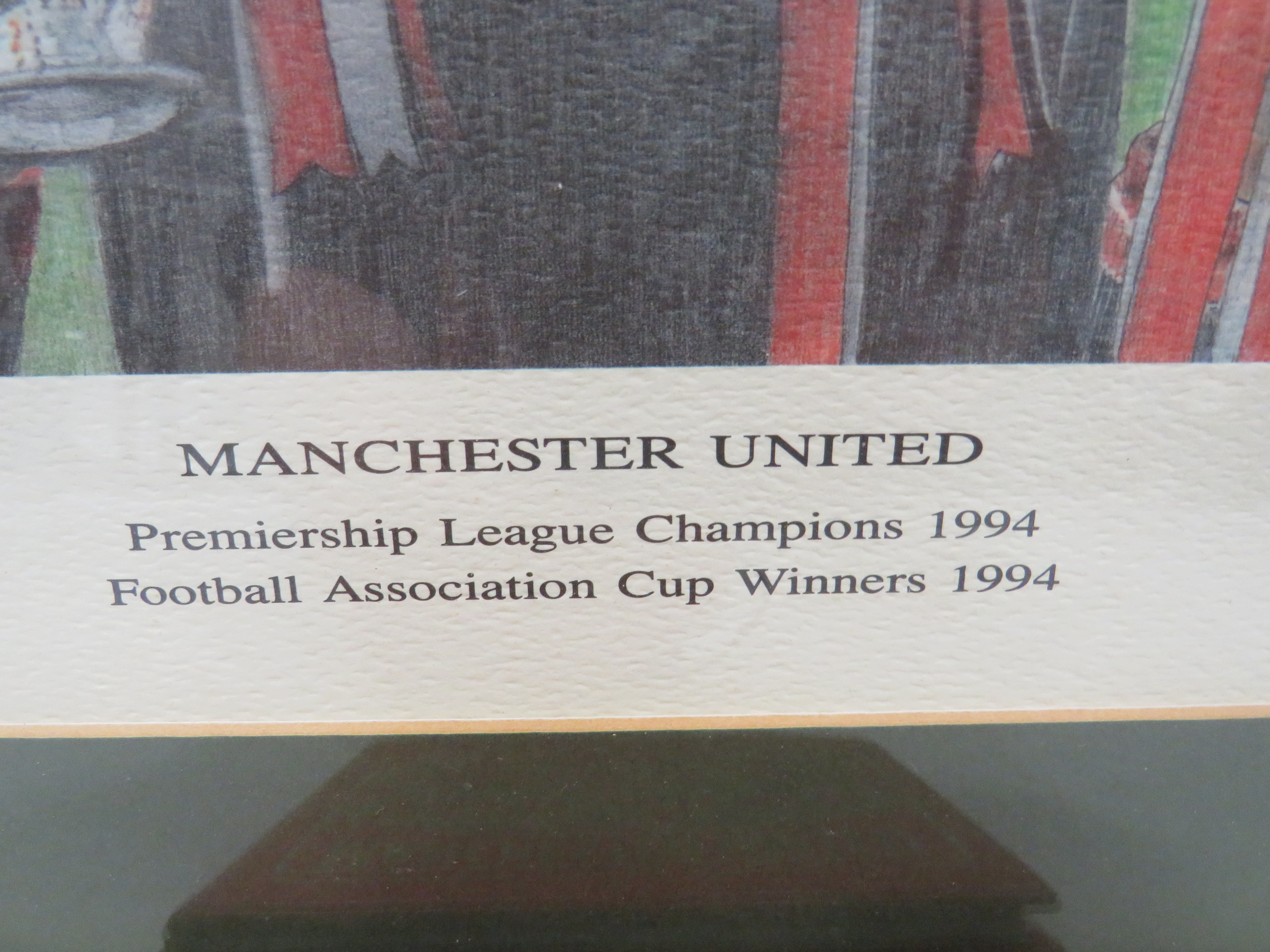 Ltd Ed 146/2250 Signed Print by Alan J Bolton Of the Manchester United 1994 Premiership and FA Champ - Image 2 of 26