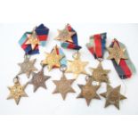 World War 2 1939-1945 Star Medals x 12 2341401