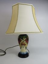 Anna Lily Moorcroft Table lamp with shade, 40cm from base to top of light fitting.