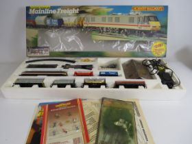 Hornby Railways mainline freight electric trainset, appears to be unused.