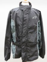 Alpine Stars Lightweight motorcycle shower jacket with zip and velcro fastening. In very good condit