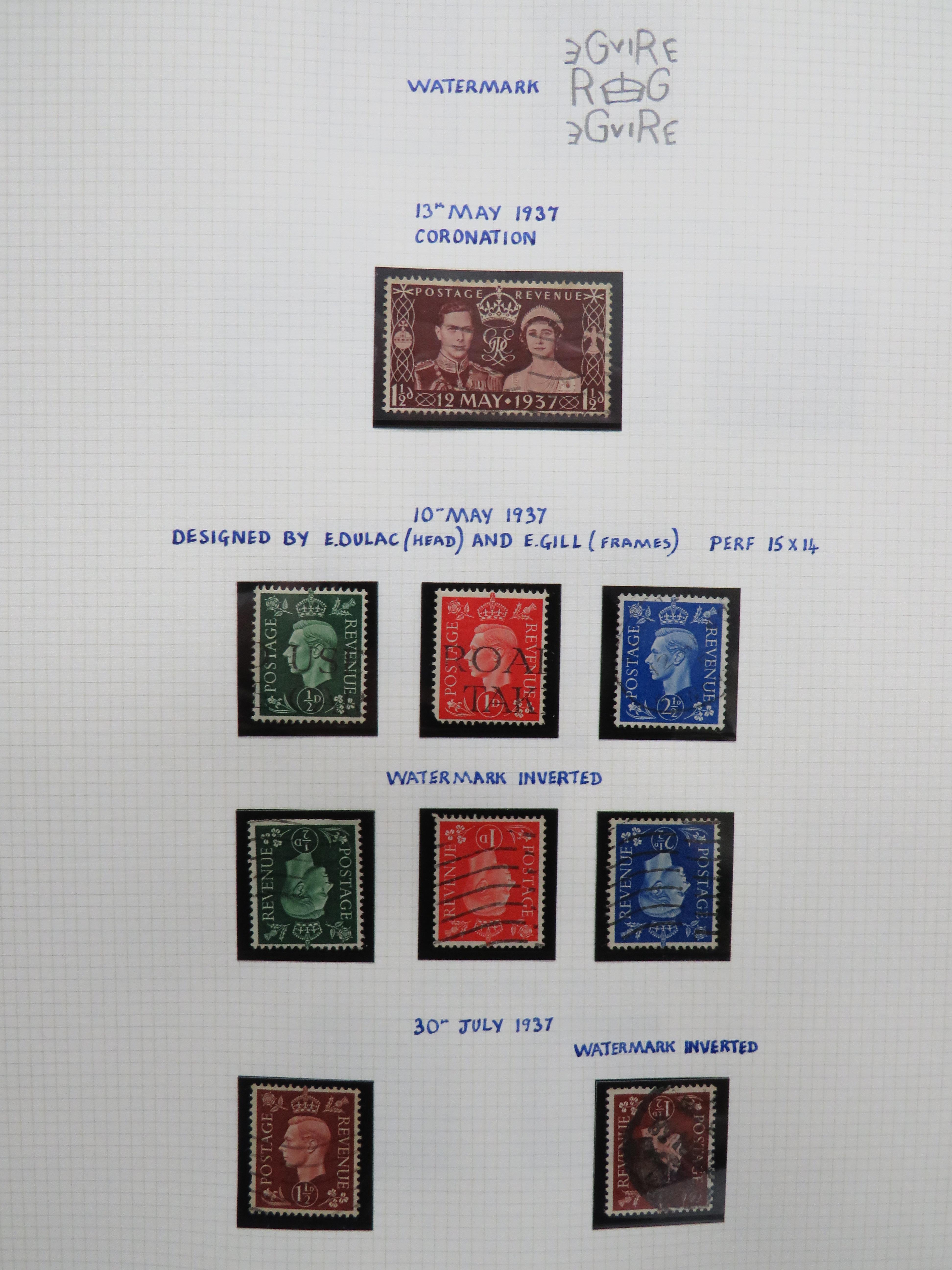 Well presented Part filled Album of Vintage UK Stamps from 1930's to 1950's.  Many Interesting stamp - Image 3 of 8
