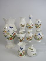 Nine pieces of Aynsley in the Cottage Garden pattern,