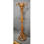 Bent wood hallstand 72 inches tall. See photos. 