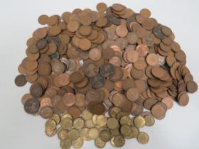 Approx 3.7 Kilos of Old UK Copper Coins from Victoria onwards. See photos..