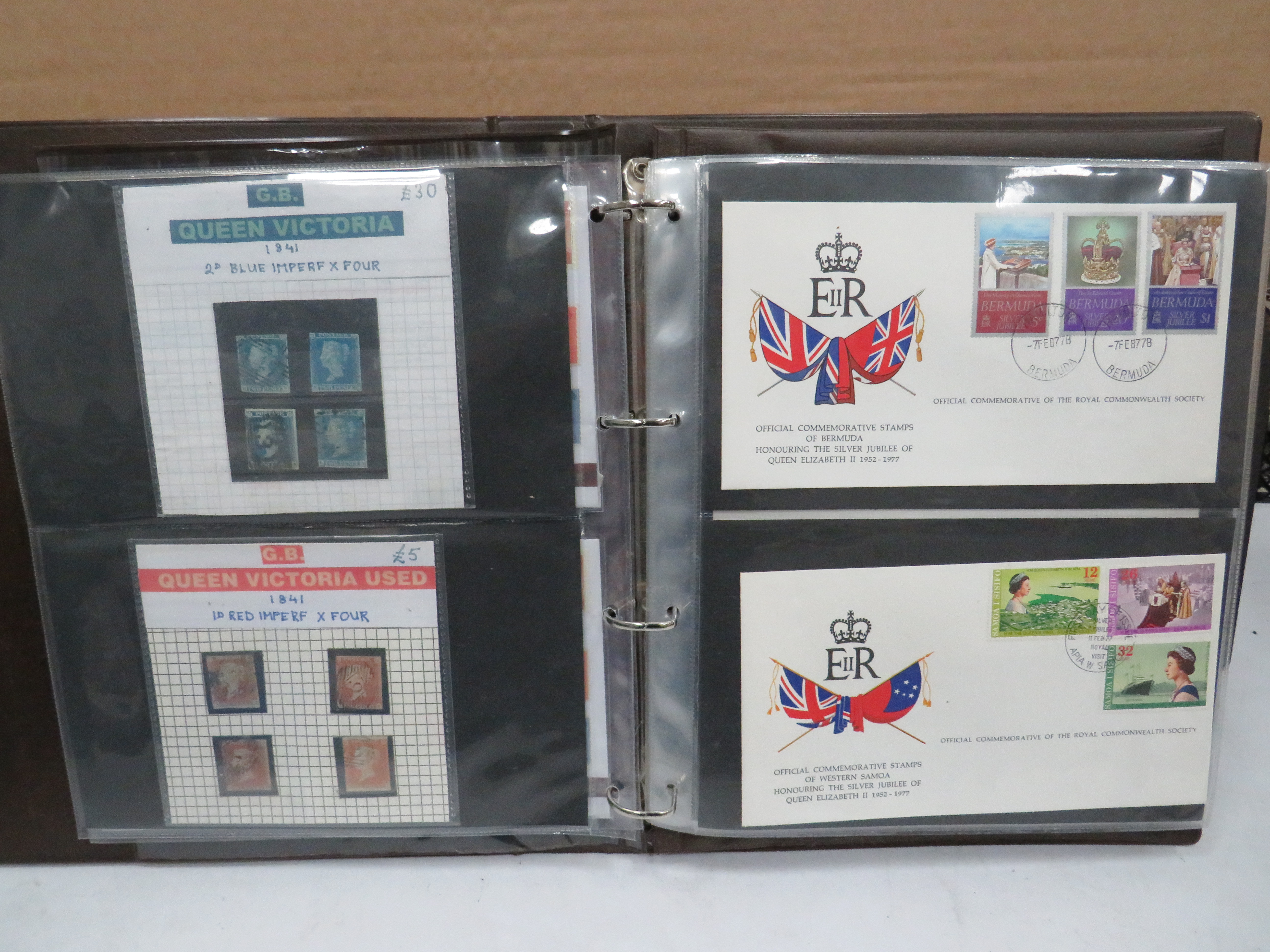 Full and well Presented Album of UK FDC's GB High Values, Coin & Stamp Sets. Victorian Stamps. See m - Image 3 of 14