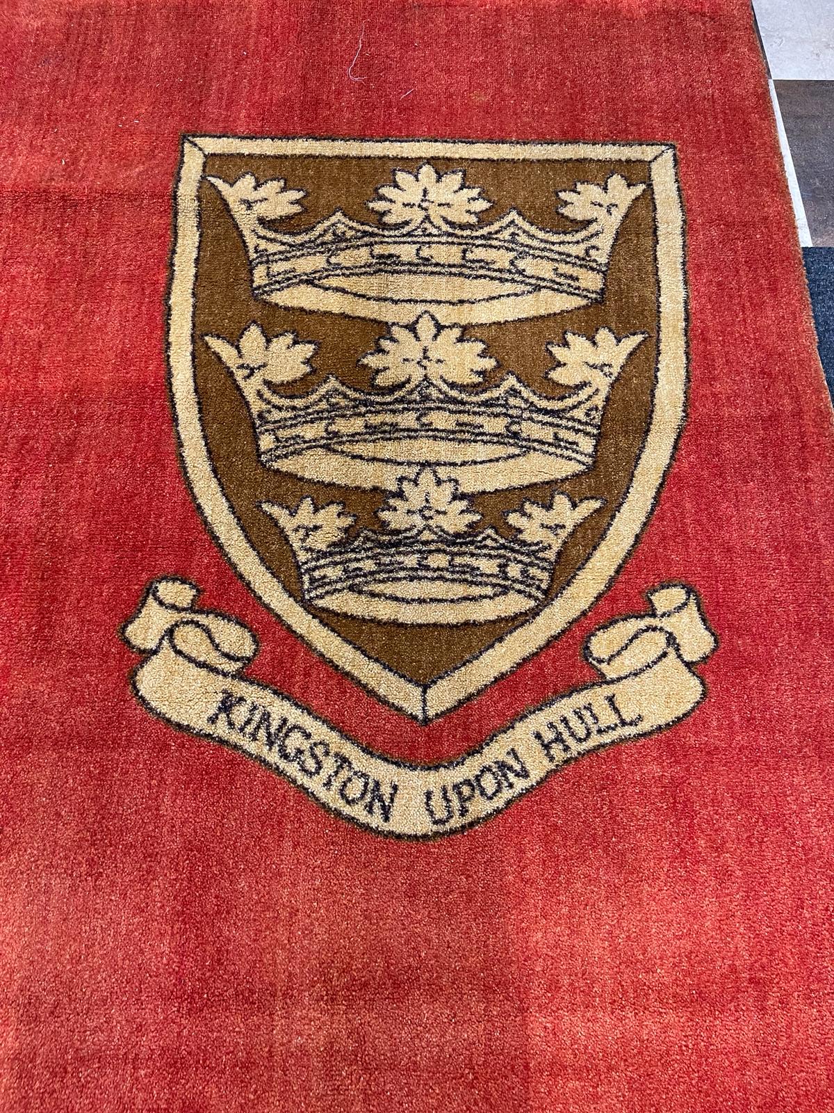 Large ceremonial carpet used by Her Majesty the Queen on the opening of the Humber Bridge. - Image 8 of 8