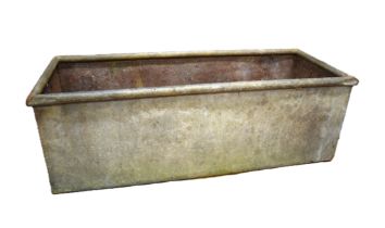 Large rectangular galvanised trough to make planter. (would not hold water) see photos. Over four f