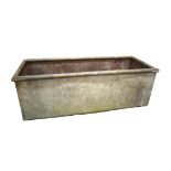 Large rectangular galvanised trough to make planter. (would not hold water)  see photos. Over four f